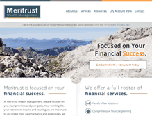 Tablet Screenshot of meritrustwm.com